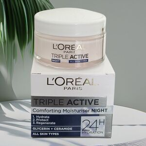 L'Oreal Triple Action Comforting Moisturiser NIGHT 50ml/1.7oz 24 hr Hydration